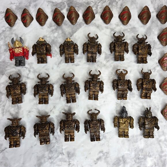 Mega Bloks Krystal Dragons Fire Ice 59 piece Mini Figure Horse Weapon Parts Lot - Picture 5 of 9